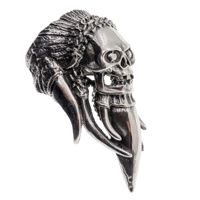 Chief Skull Claw Ring 925 sterling silver