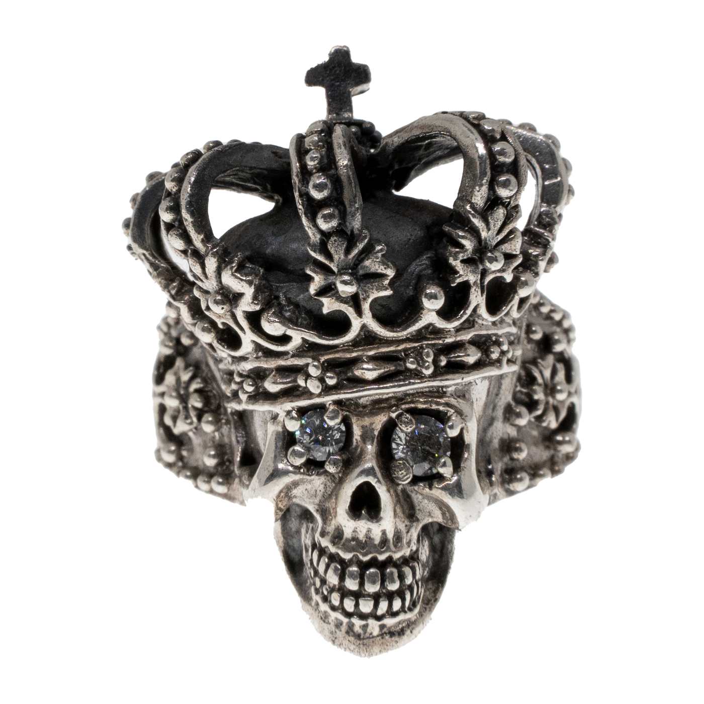 Skull King ~ 925 silver ring X-Z Sizes Available