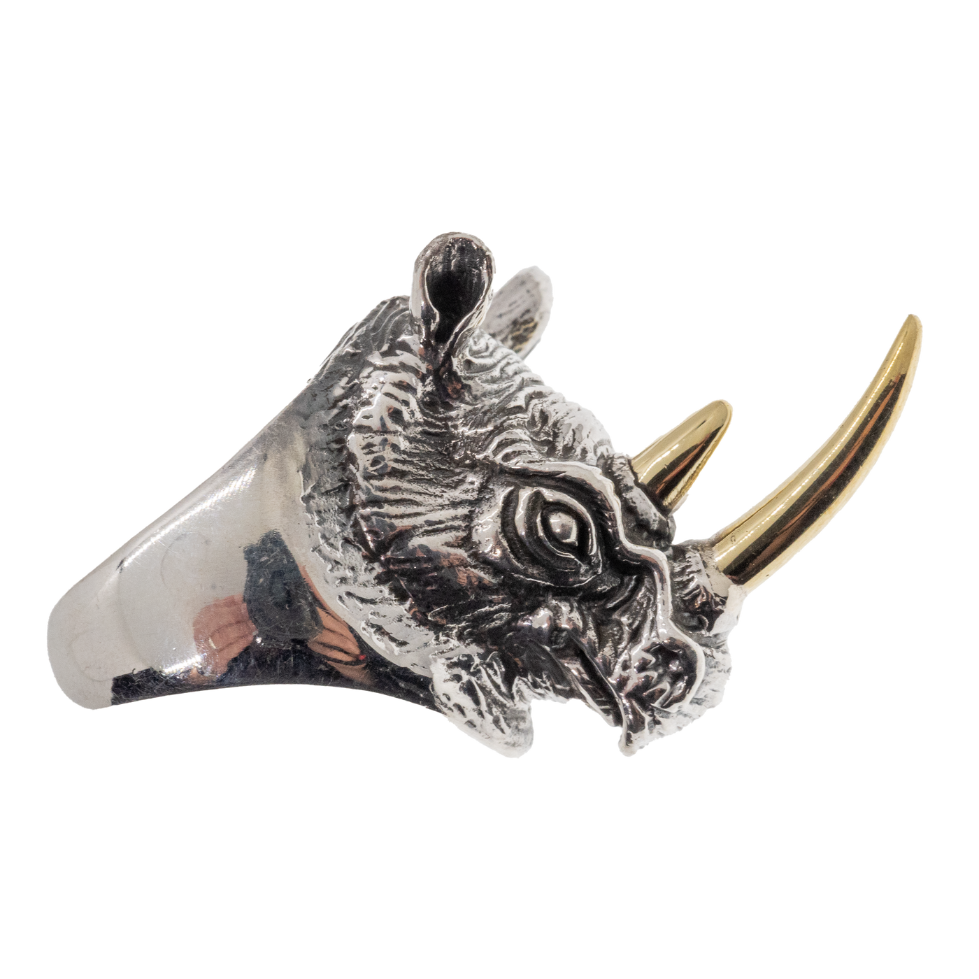Rhinocerous Ring 925 sterling silver