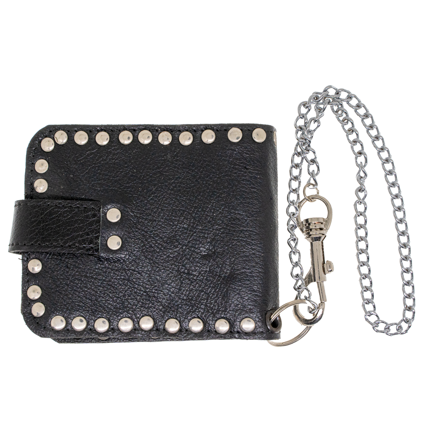 Iron Cross Genuine Leather with Faux Snake Skin Bi-fold Wallet