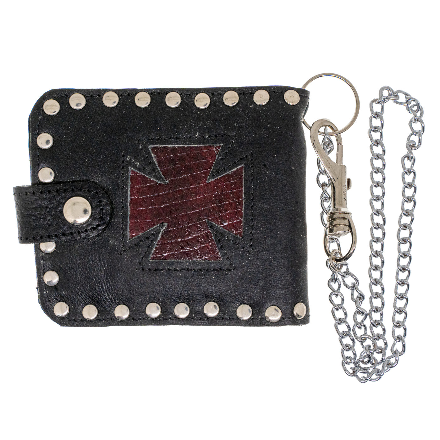 Iron Cross Genuine Leather Bi-fold Wallet