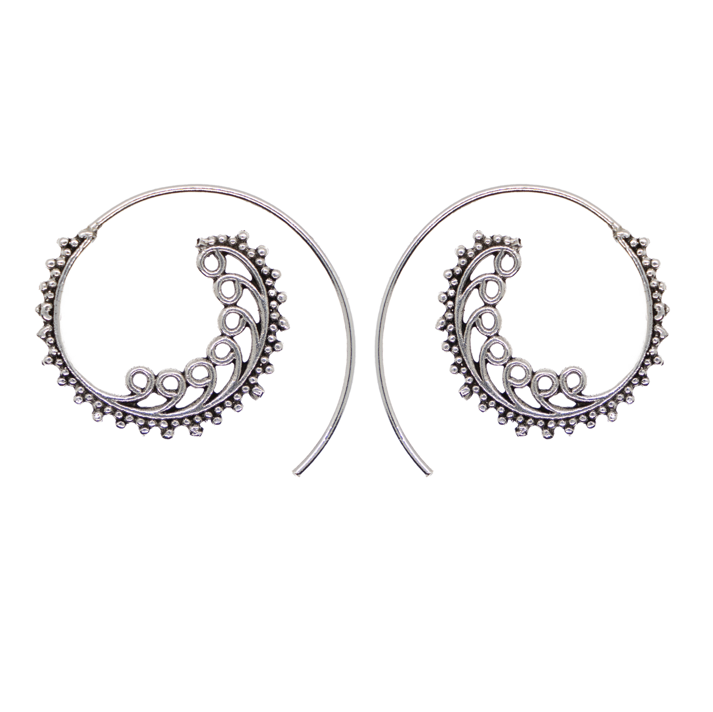 Spiral Earring .925 Sterling Silver