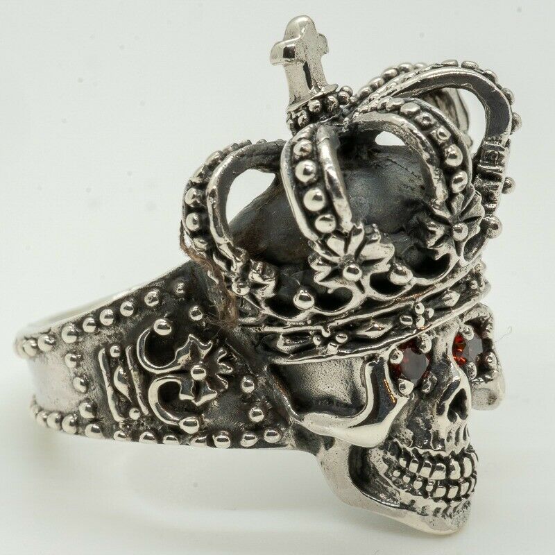 Skull King ~ 925 silver ring Z-Z+2 Available