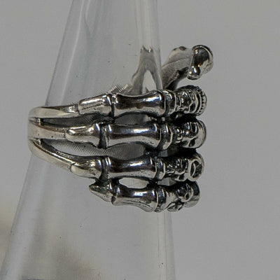 Skeleton Skull Fist Ring 925 sterling silver Available in M - Z (ask for alternative sizes)