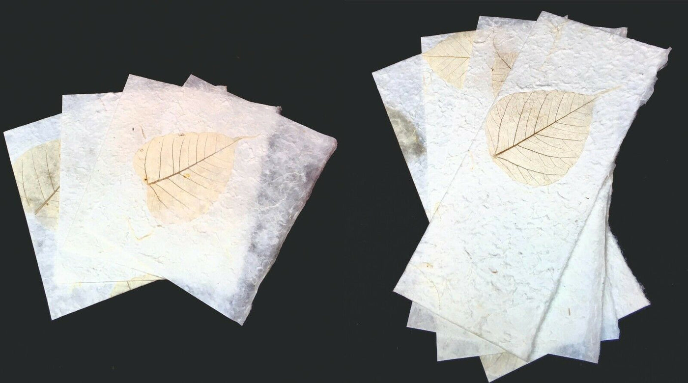 Handmade Mulberry Paper 4 x A4 10 x A5 sheets art/craft/decoupage/leaf wrap