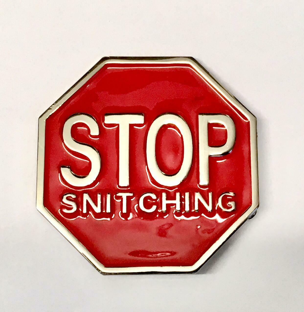 Stop Snitching Belt Buckle