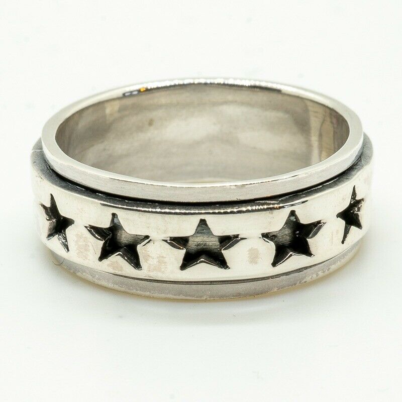 Star Spinner Ring 925 sterling silver