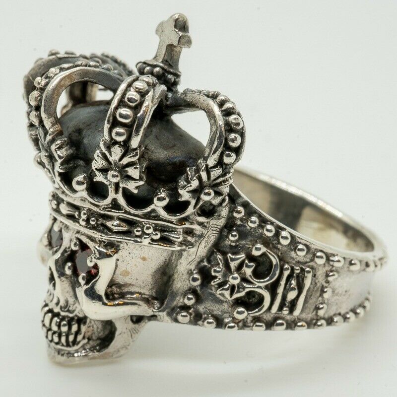 Skull King ~ 925 silver ring Z-Z+2 Available