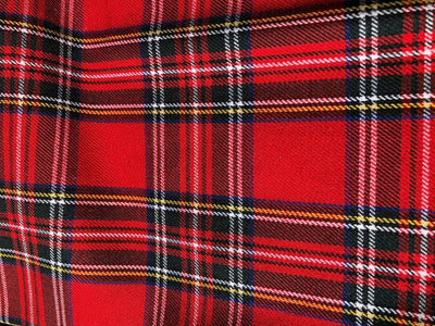 Red Tartan Scottish Clan Pre-tied Bow Tie Hair Bow Prom Bowtie Dickie Hogmanay