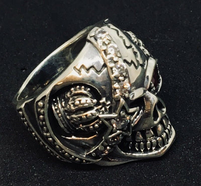 Pirate Skull .925 Sterling Silver & Cubic Zirconia P-W Available