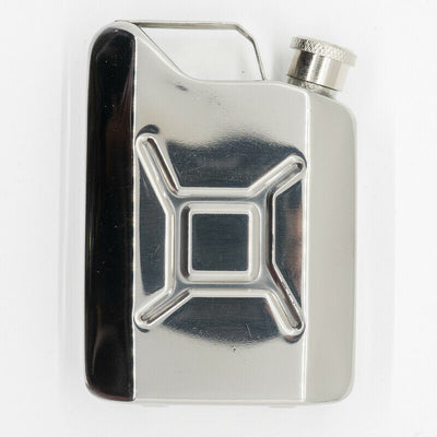 Hip Flask jerry can stainless steel spirits whisky drink feeanddave
