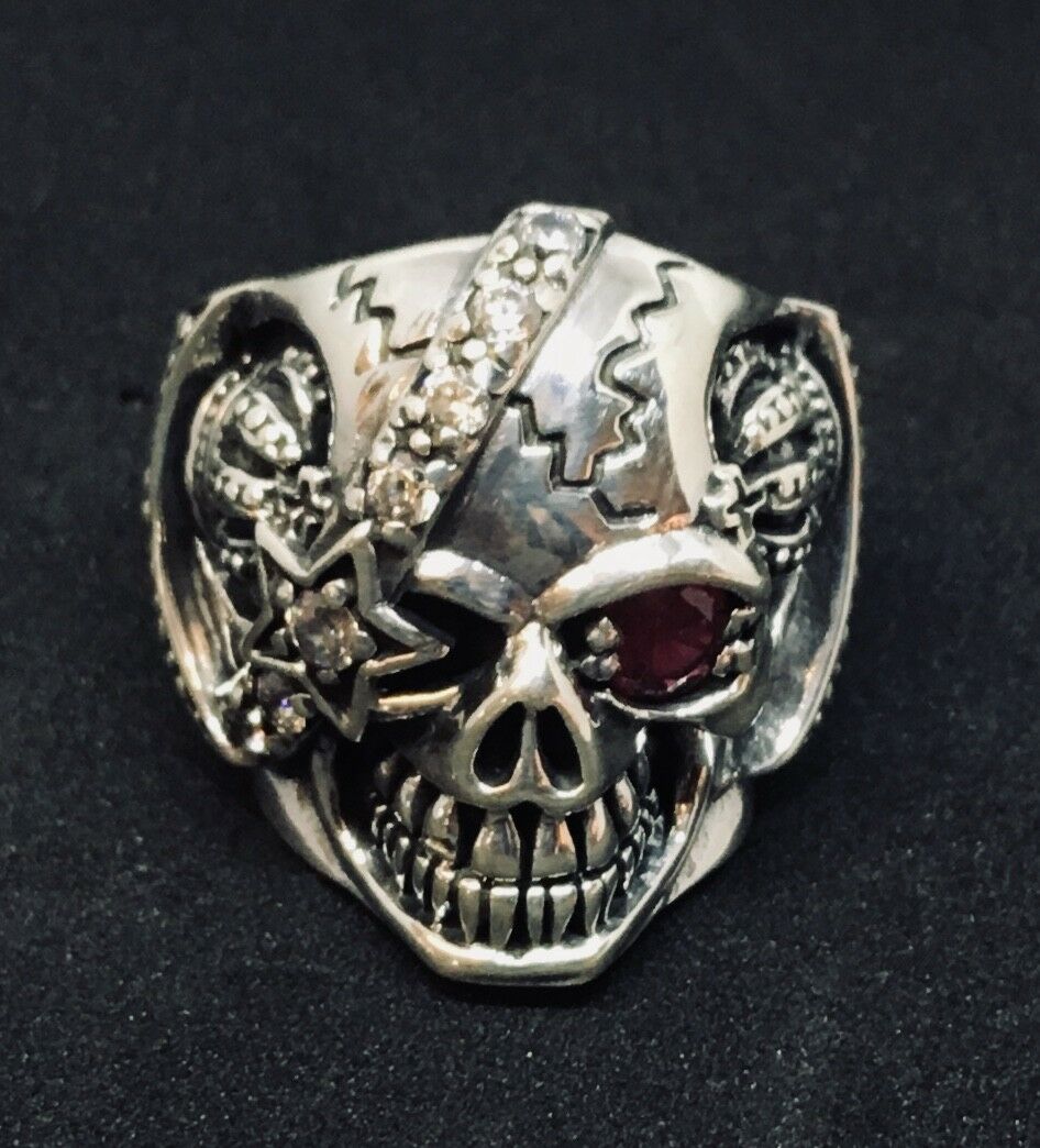 Pirate Skull .925 Sterling Silver & Cubic Zirconia P-W Available