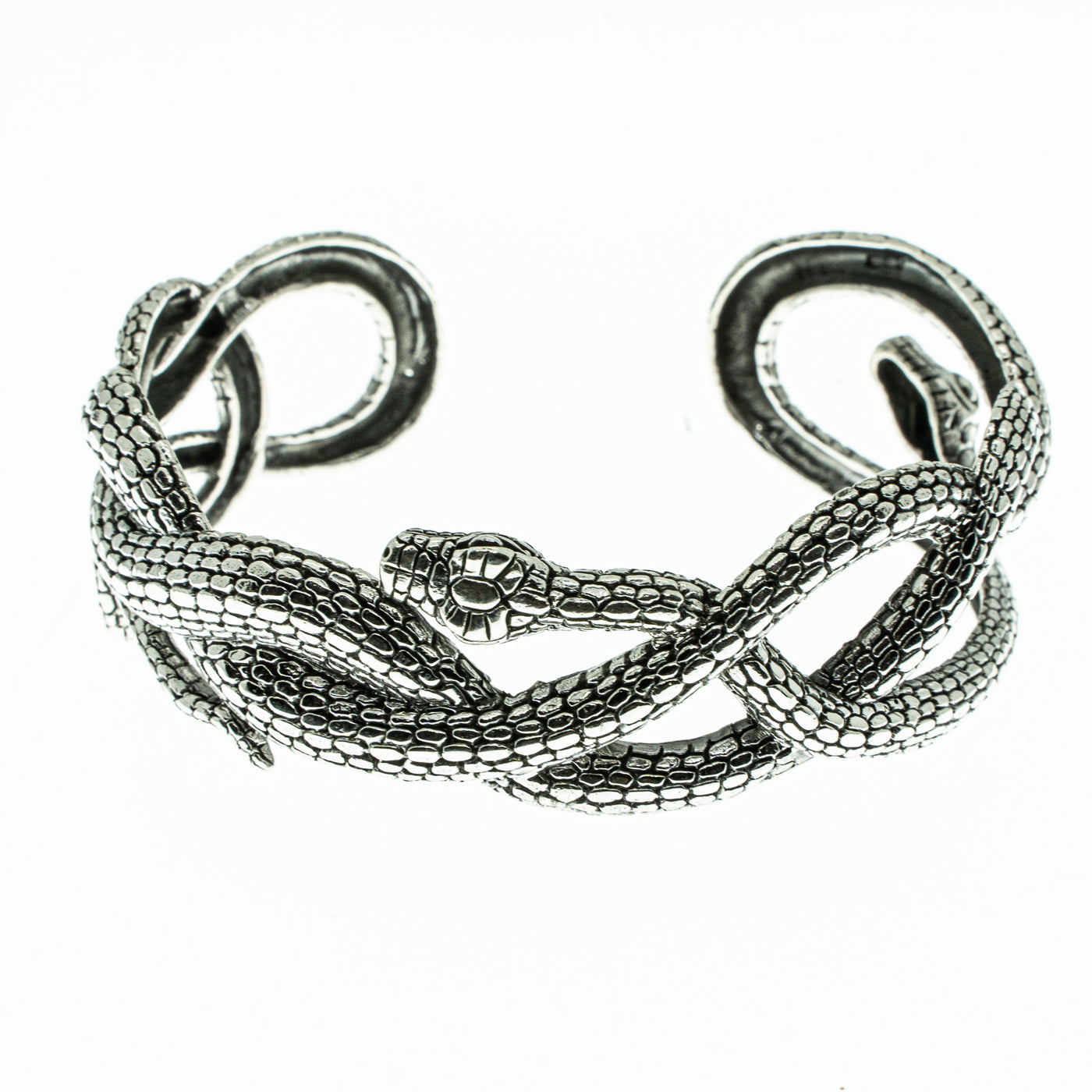 Entwined Snake torc/bangle .925 sterling silver