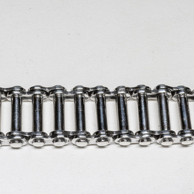 Replica Bike Chain Bracelet - 23mm - .925 sterling silver
