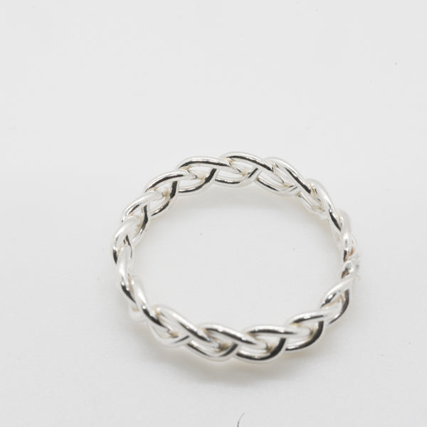 Plaited Ring .925 sterling silver
