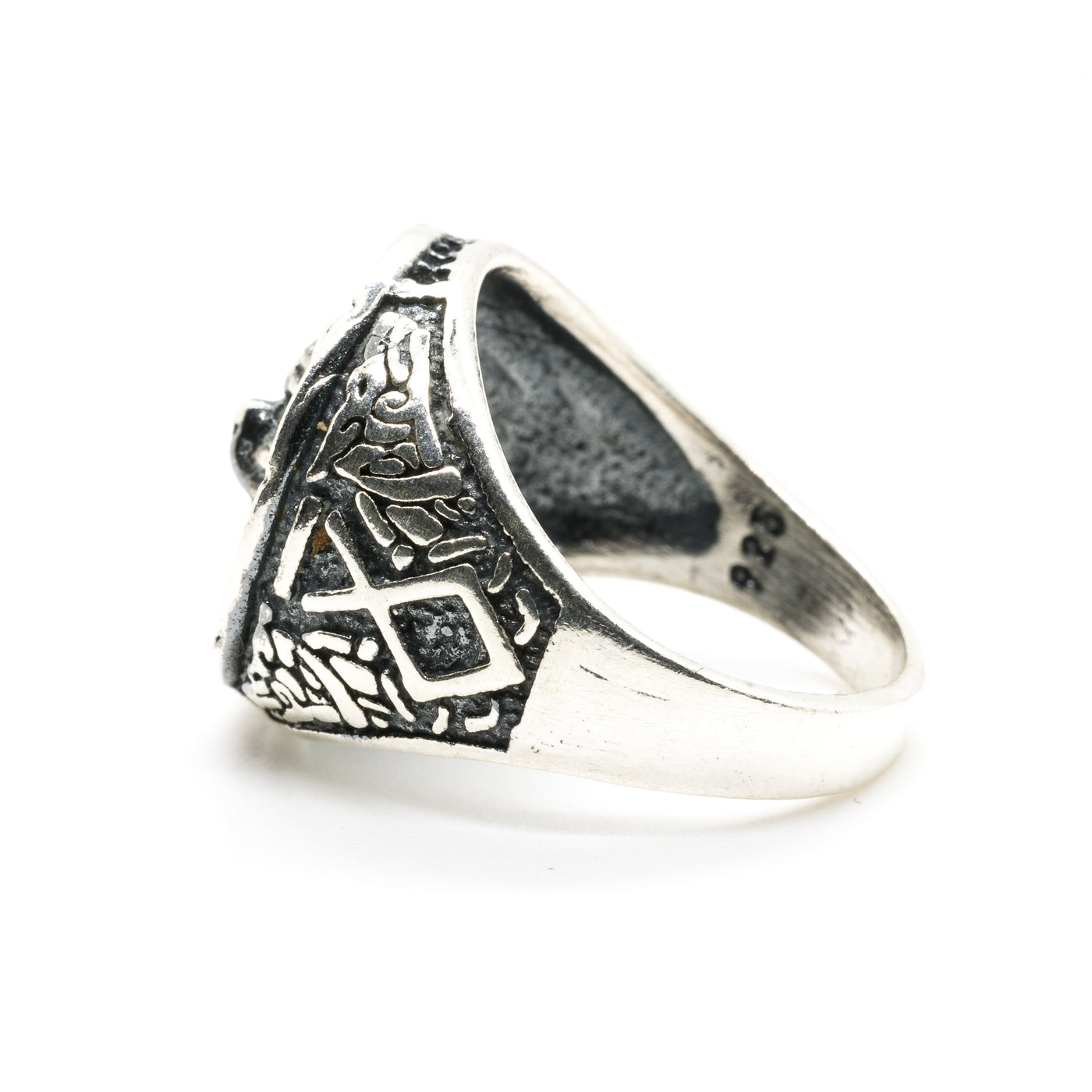 Wolf Head Signet Ring - .925 Sterling Silver