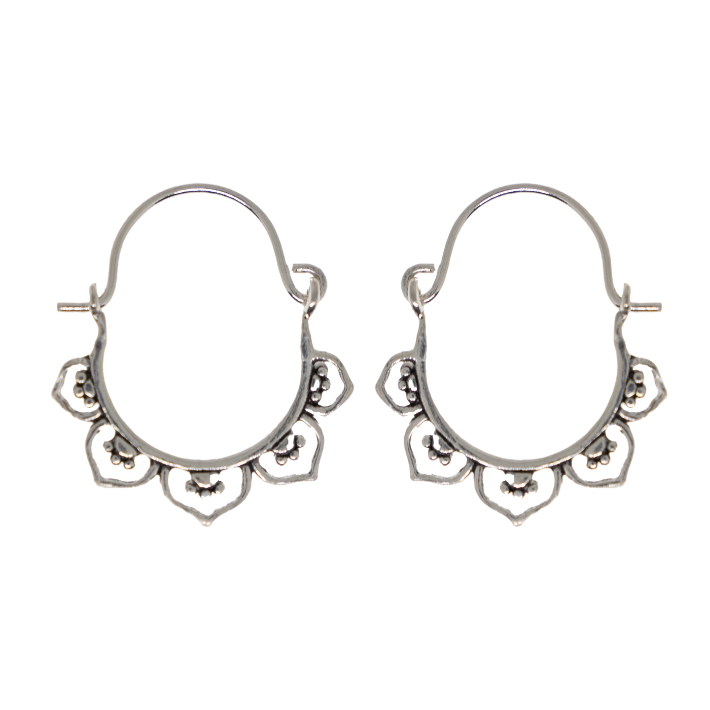 Creole Earrings -  .925 sterling silver