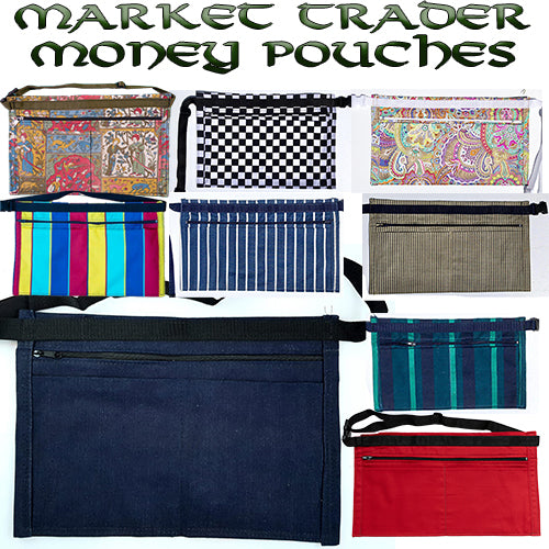 Market Stall Trader Money Belt - 4 pockets - various designs (a)