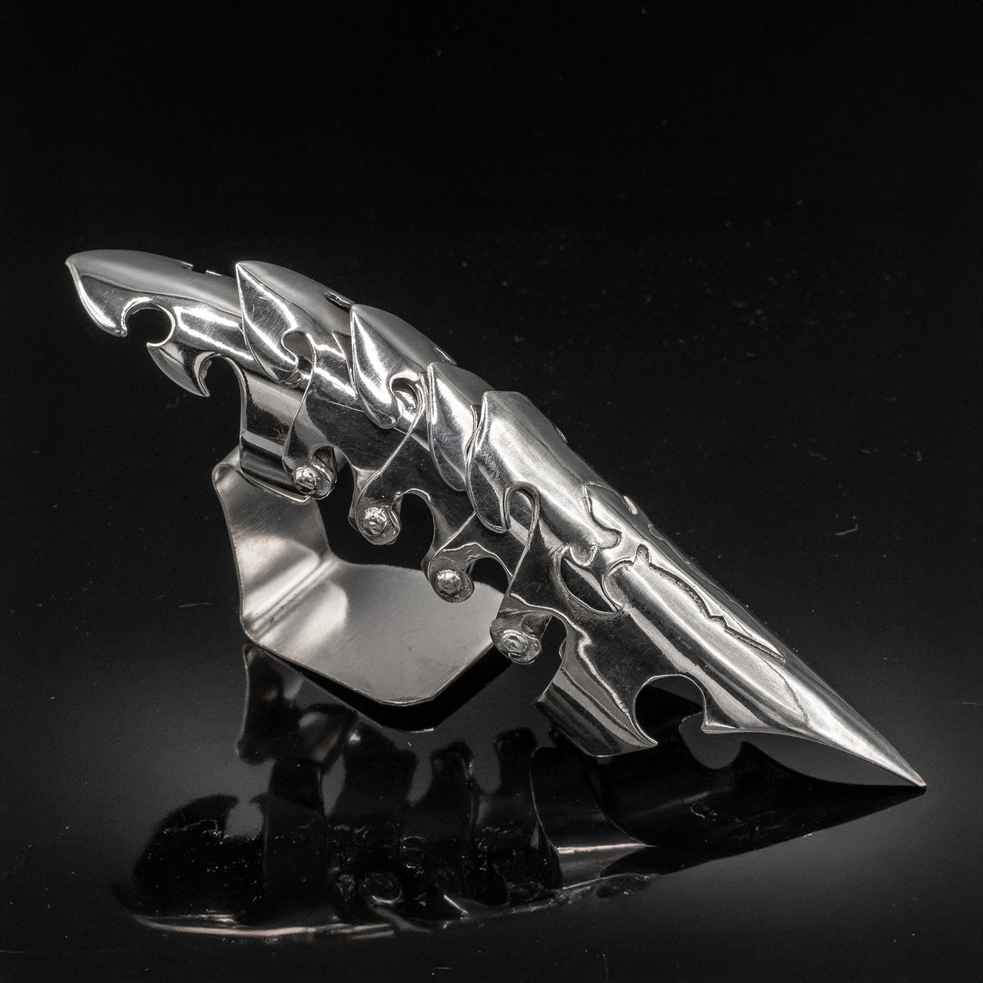 Articulated Armour Ring - .925 sterling silver