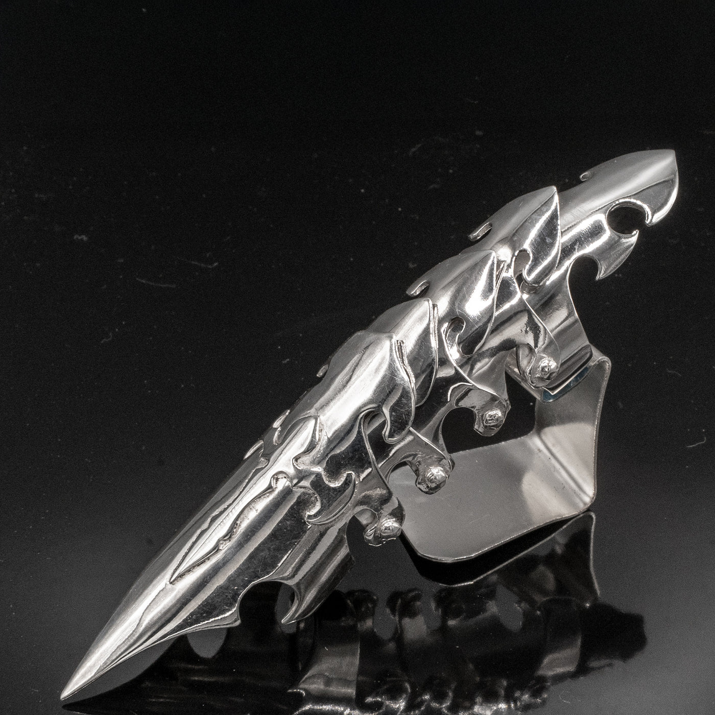 Articulated Armour Ring - .925 sterling silver