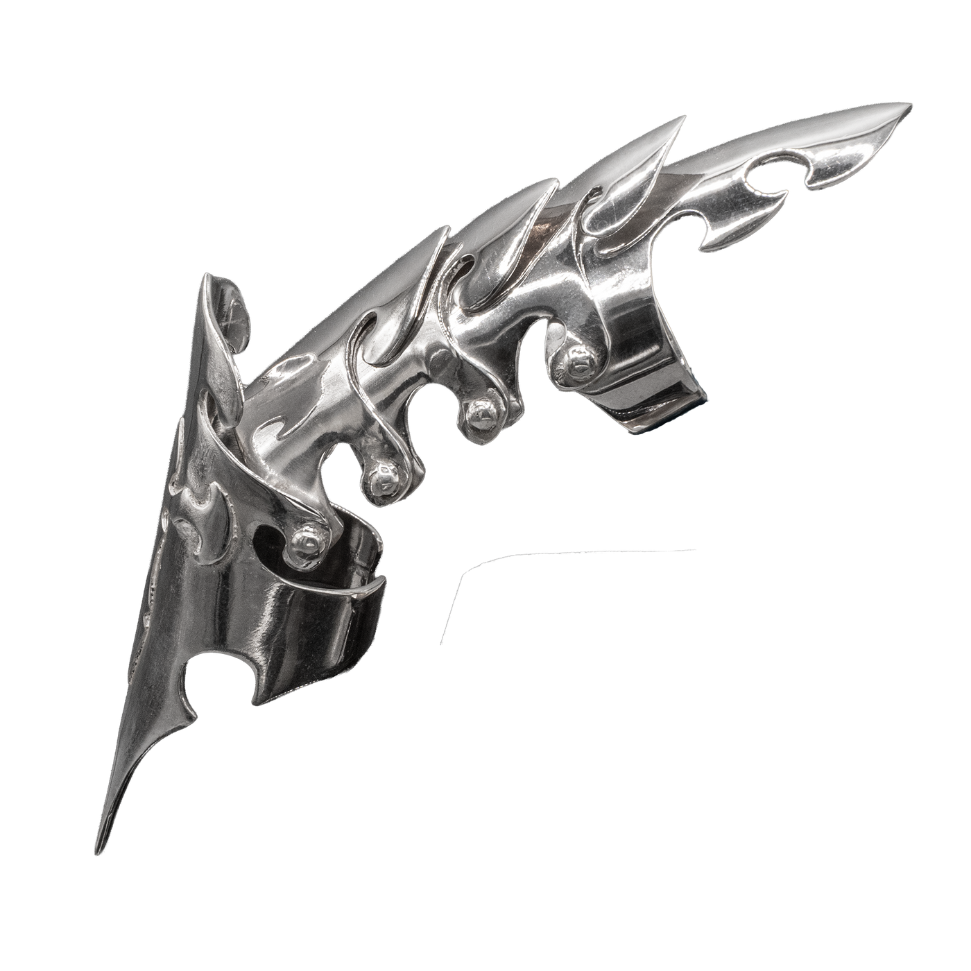 Articulated Armour Ring - .925 sterling silver