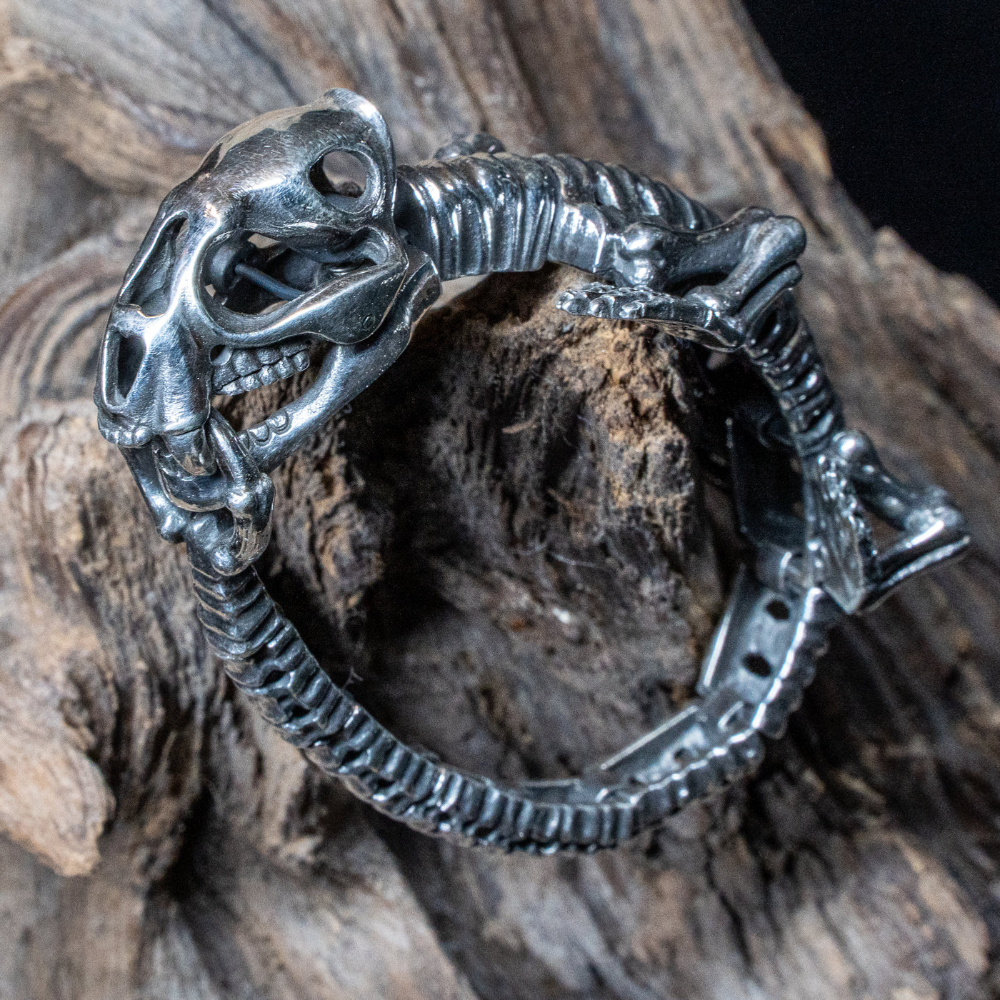 Dinosaur Skeleton Bracelet .925 sterling silver