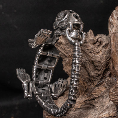 Dinosaur Skeleton Bracelet .925 sterling silver