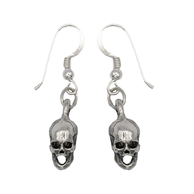 Skull Dropper earrings made from 925 sterling silver