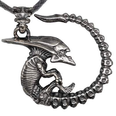 Alien Pendant - X large - .925 sterling silver