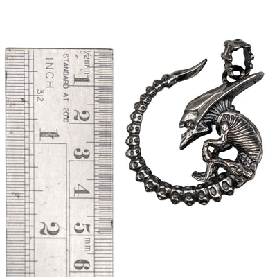 Alien Pendant - X large - .925 sterling silver