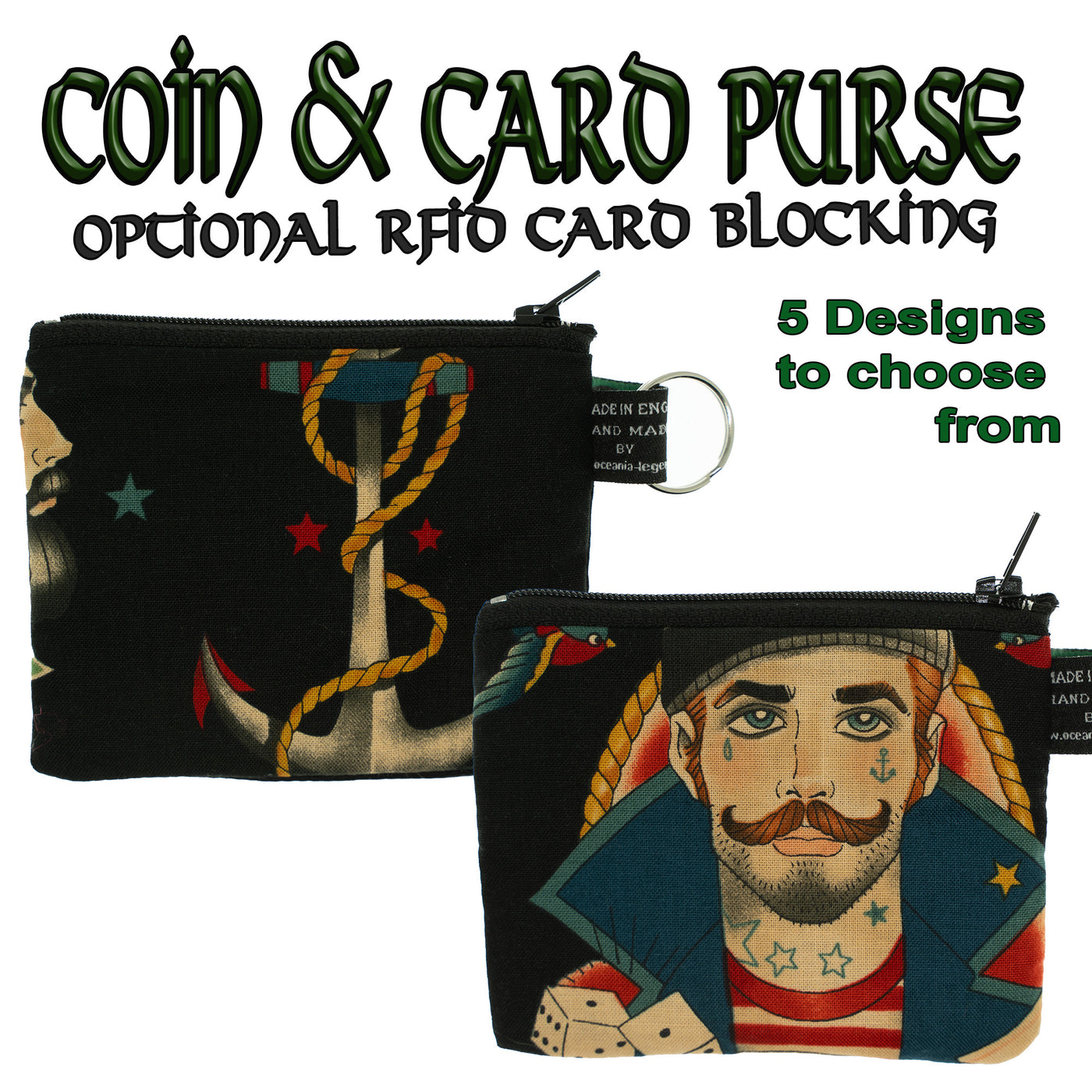 Sailor & Anchor Coin & Card Purse