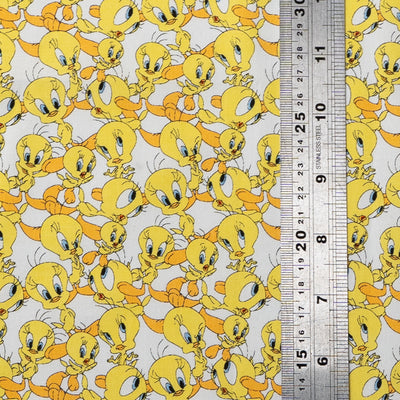 Baby Duck (yellow cartoon ducks) design 21" x 21" bandana handmade from 100% cotton