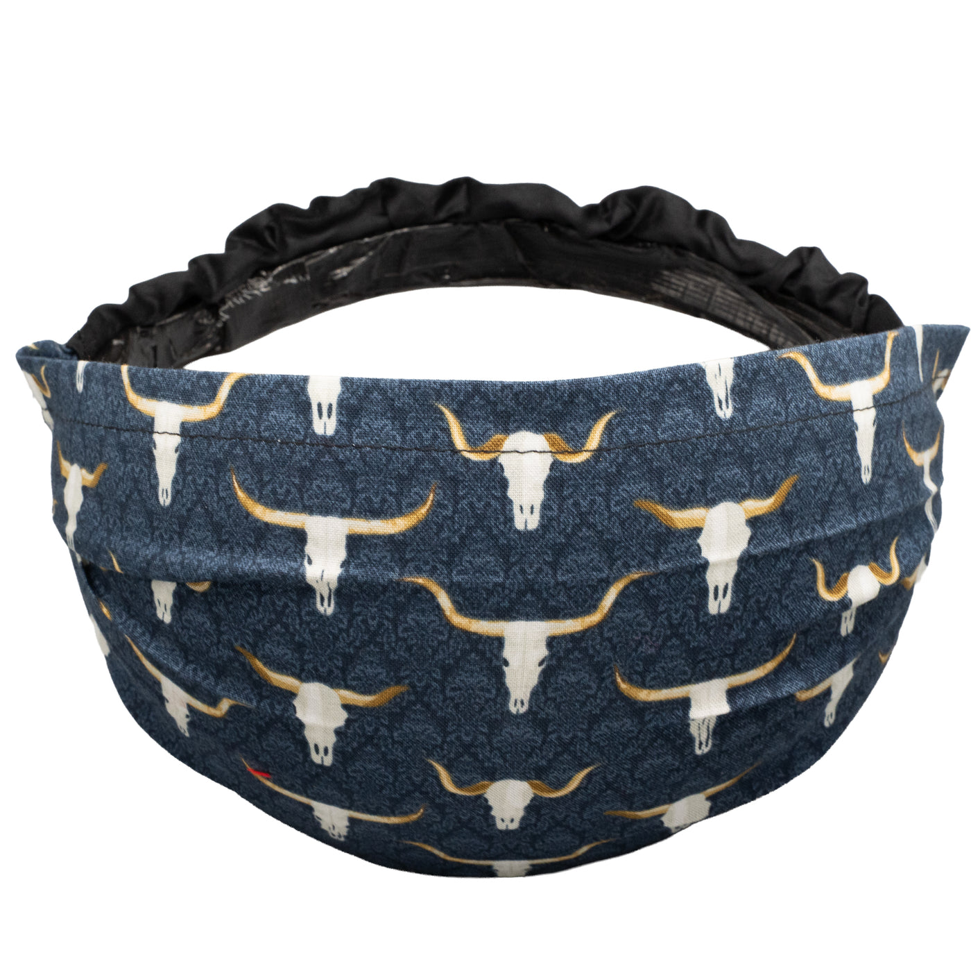 Buffalo Skull Headband ~ Handmade from 100% cotton