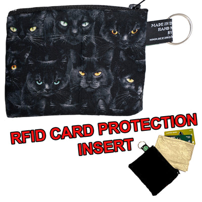 Black Cat's Eyes Coin & Card Purse
