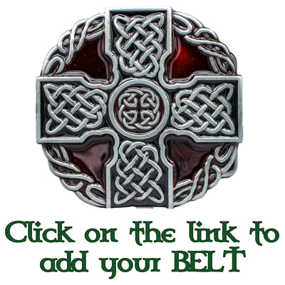 Celtic Cross & Knotwork Belt Buckle