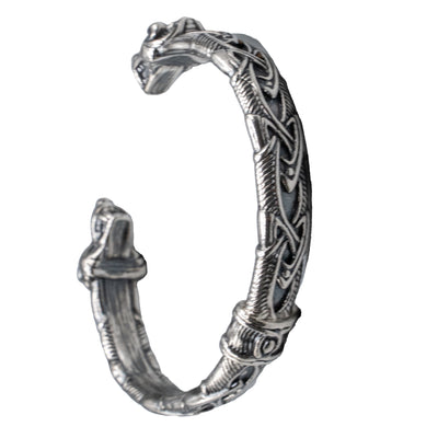 Celtic Wolf Torc/Bangle - .925 sterling silver