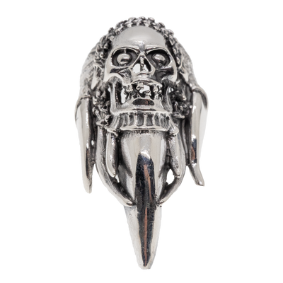 Chief Skull Claw Ring 925 sterling silver