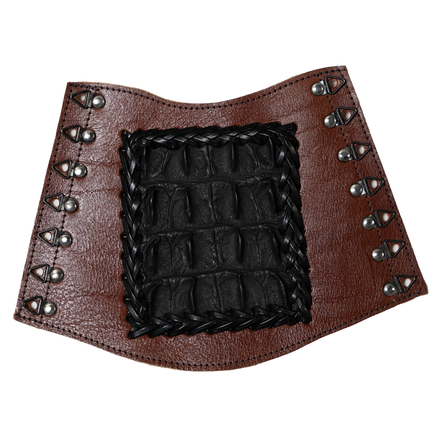 Genuine Crocodile Skin Wide Leather Arm Protector