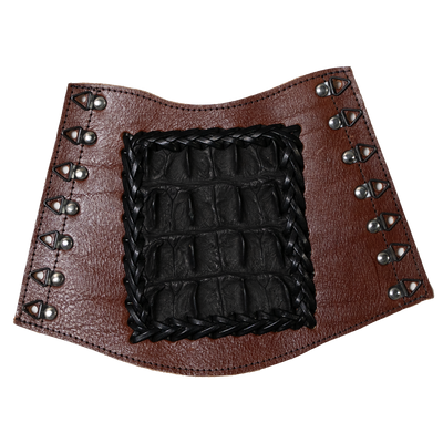 Genuine Crocodile Skin Wide Leather Arm Protector