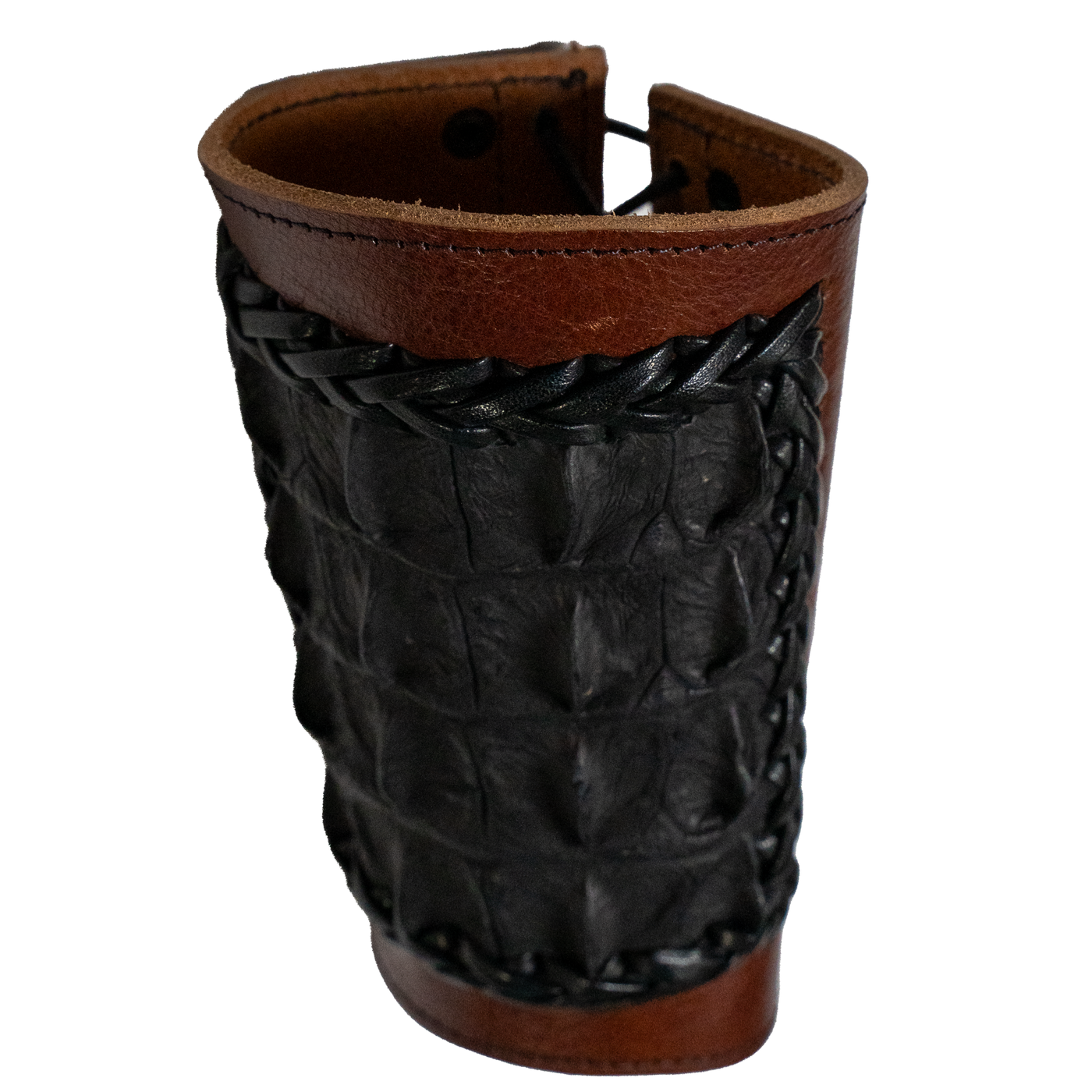 Genuine Crocodile Skin Wide Leather Arm Protector