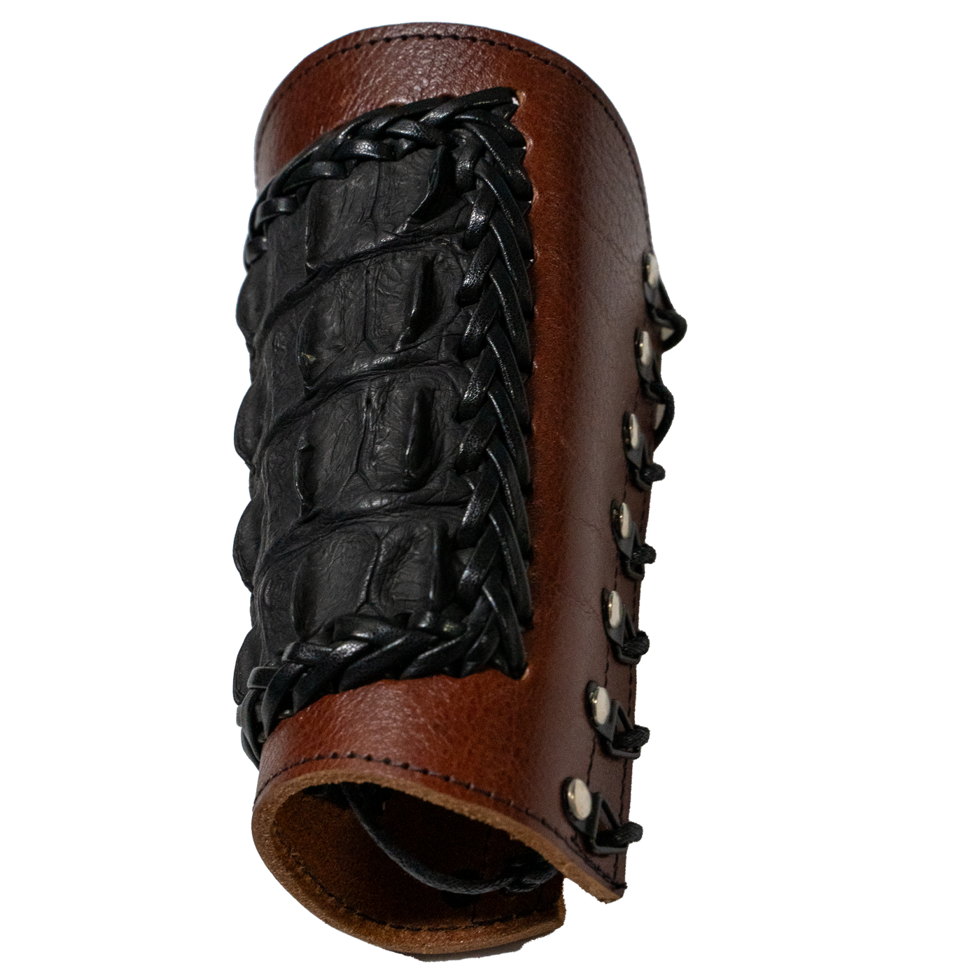 Genuine Crocodile Skin Wide Leather Arm Protector