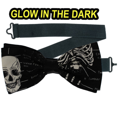 Glow in the dark Skeleton Bow Tie