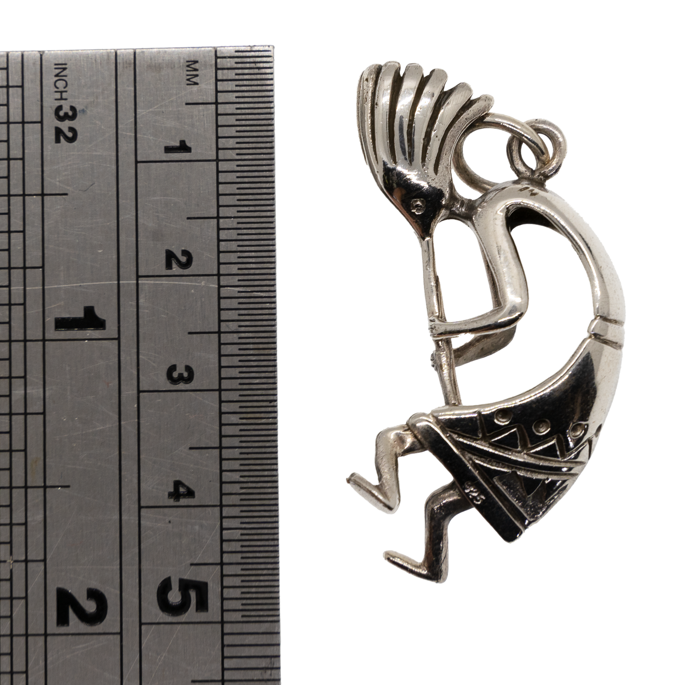 Flute Man Kokopelli Pendant 925 silver