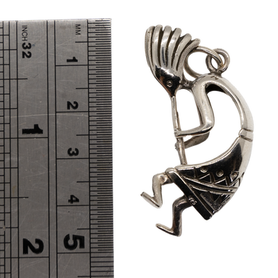 Flute Man Kokopelli Pendant 925 silver