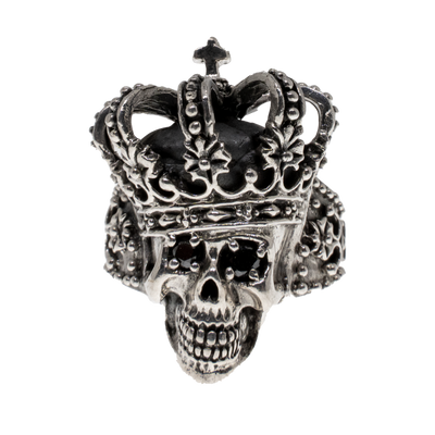 Skull King ~ 925 silver ring W-Y Sizes Available