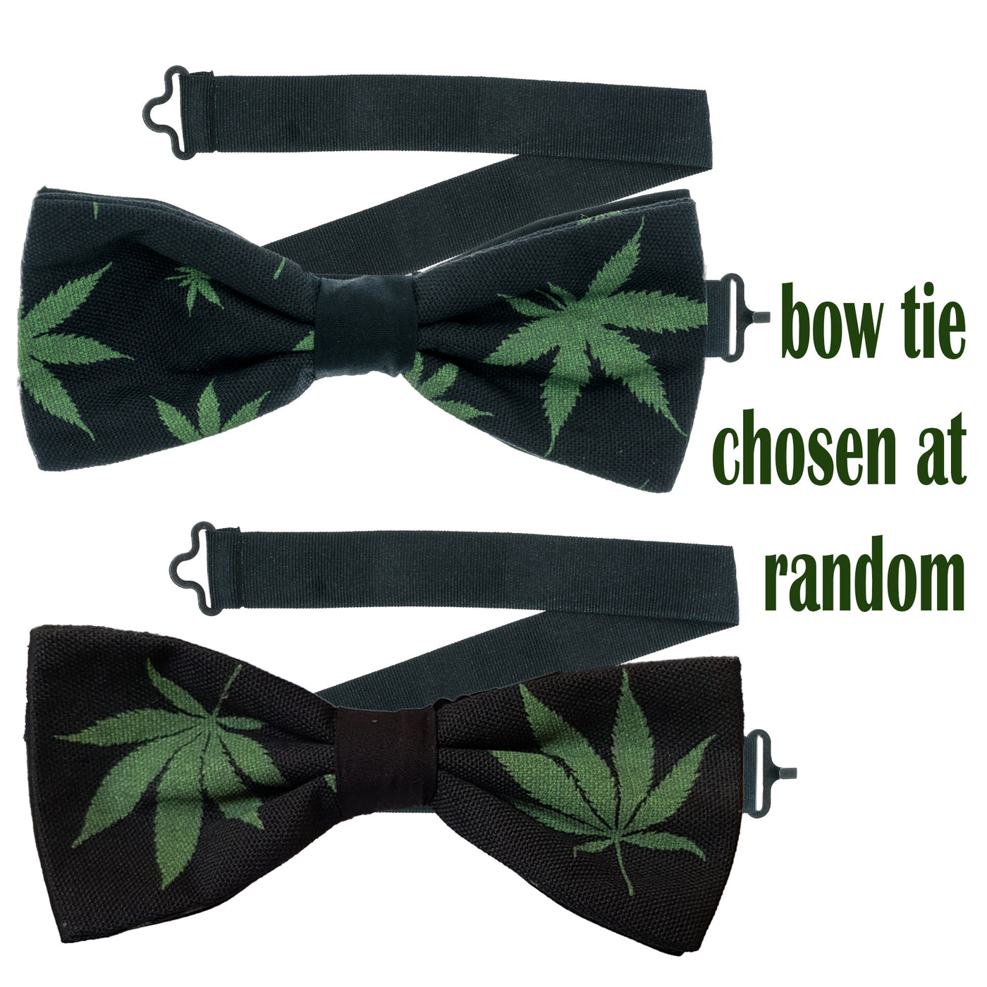 Hemp Leaf Bow Tie & Pocket Square