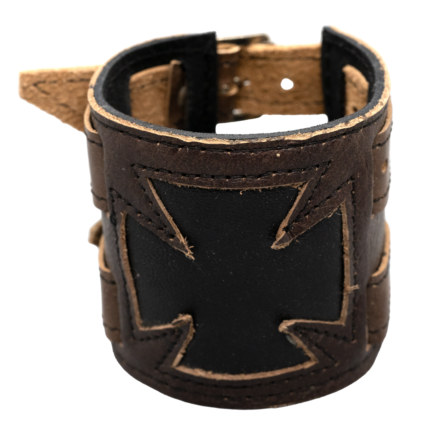 Iron Cross Leather wristband/cuff