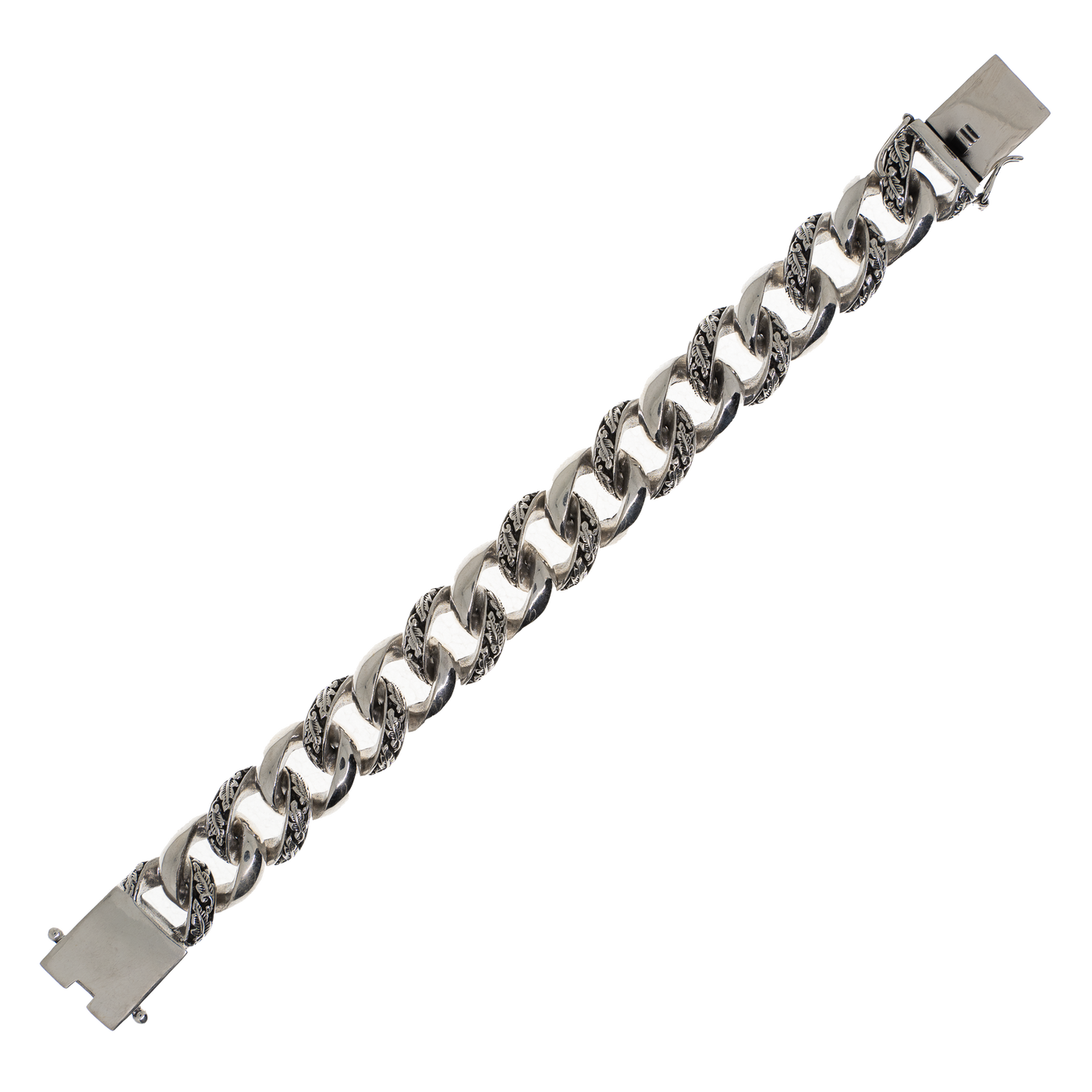 Leaf Link Bracelet - .925 sterling silver