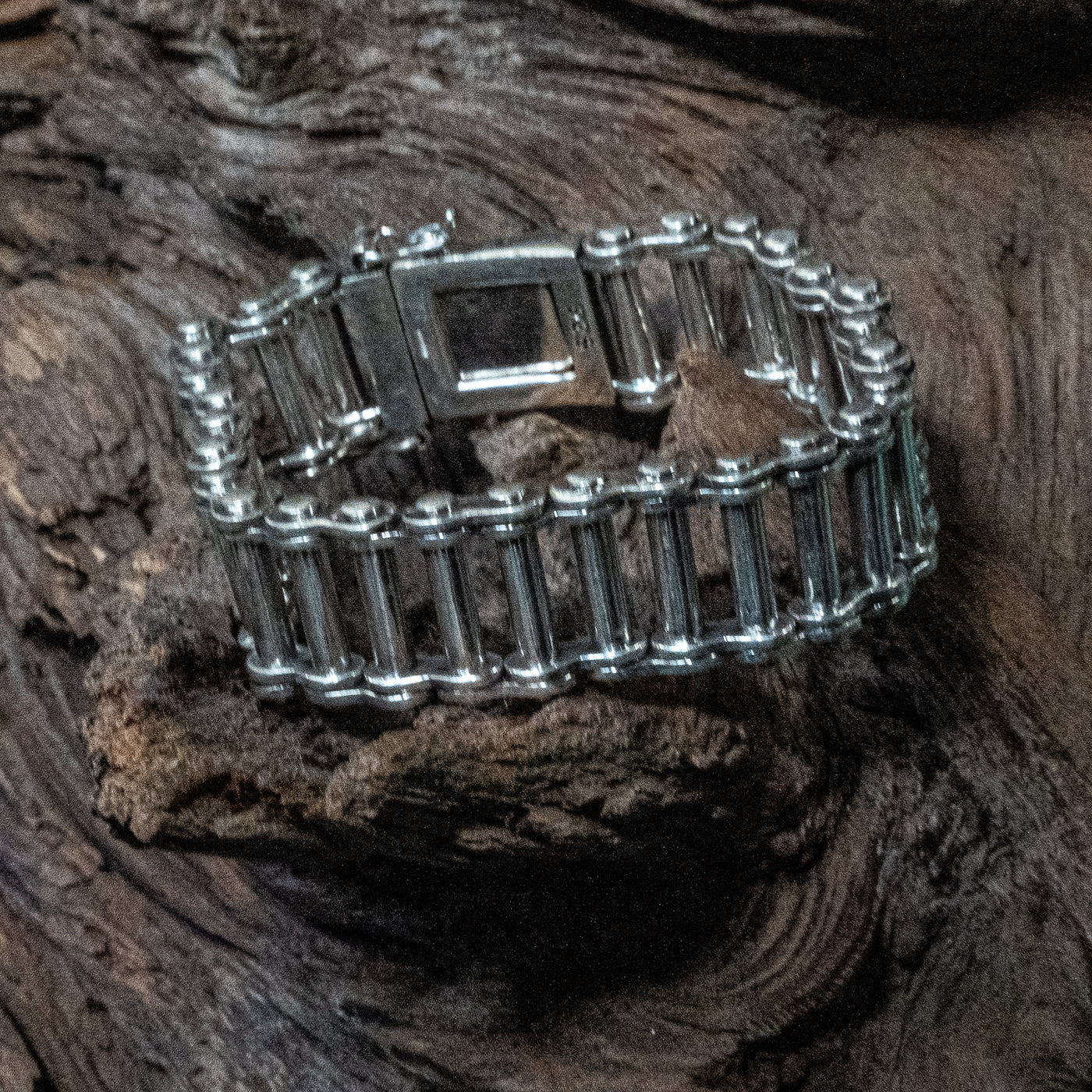 Replica Bike Chain Bracelet - 23mm - .925 sterling silver
