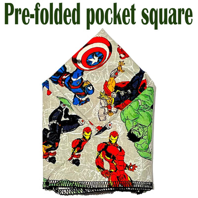 Marvel Pocket Square & Bow Tie